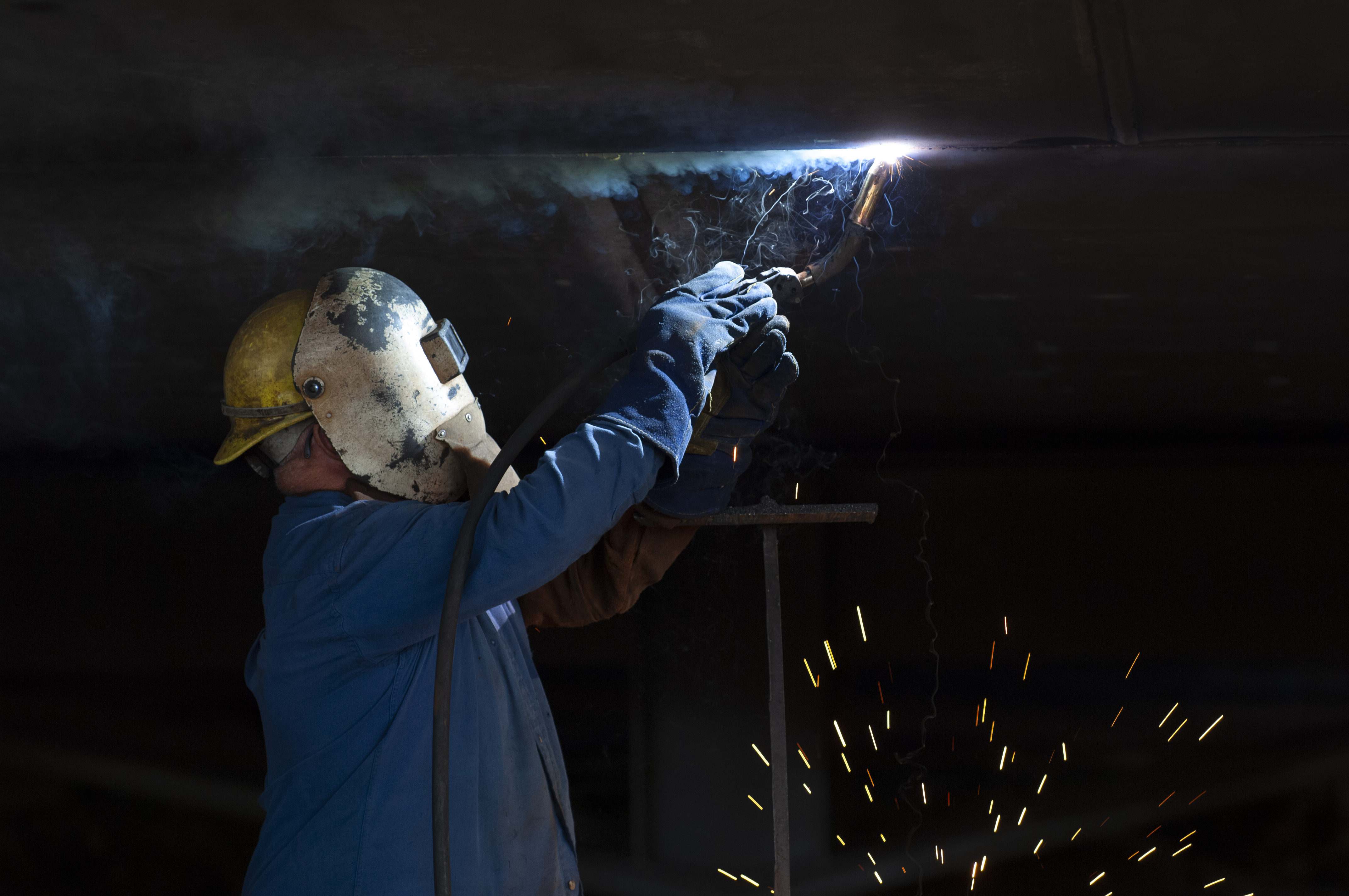 Welding seams